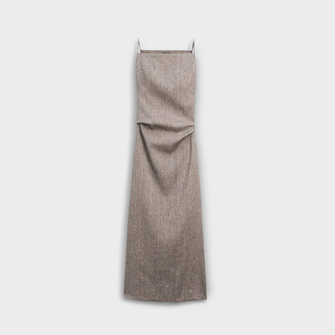 Flowing Maxi Dress Made of Blend
