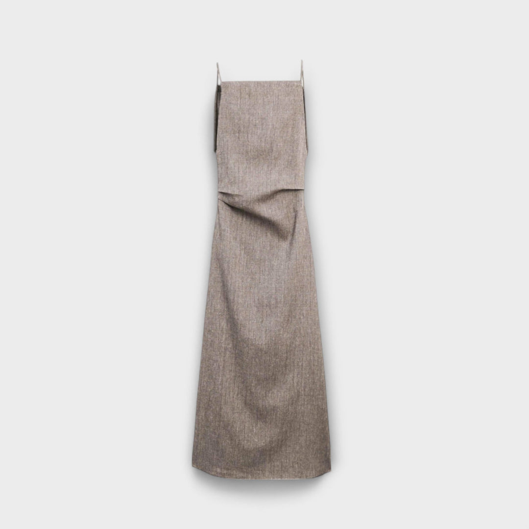 Flowing Maxi Dress Made of Blend