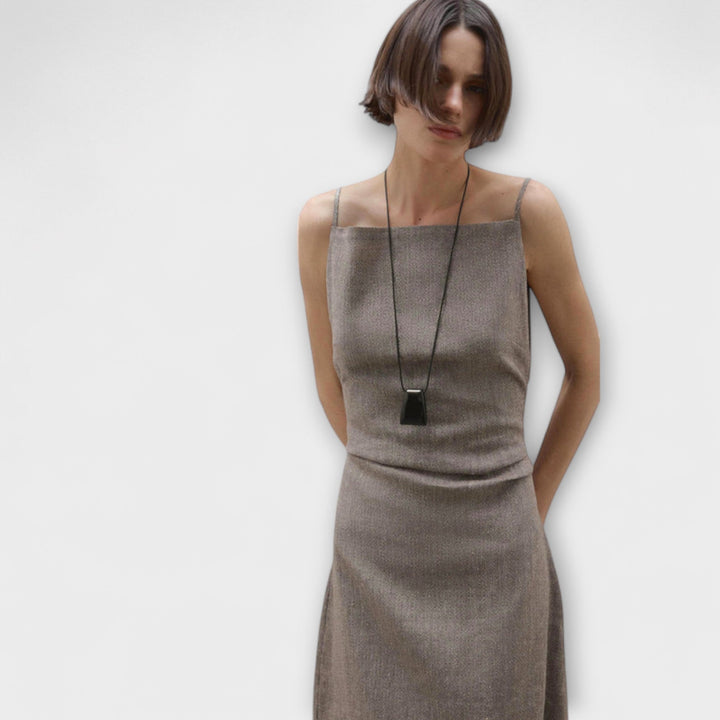 Flowing Maxi Dress Made of Blend