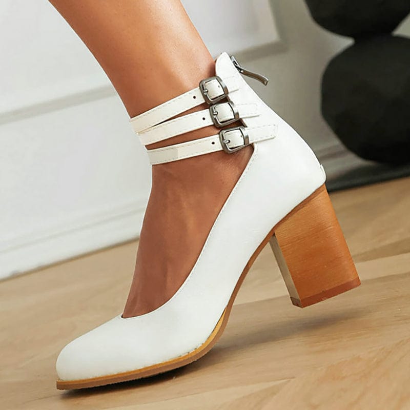 Sandali con tacco a tripla fascia da donna