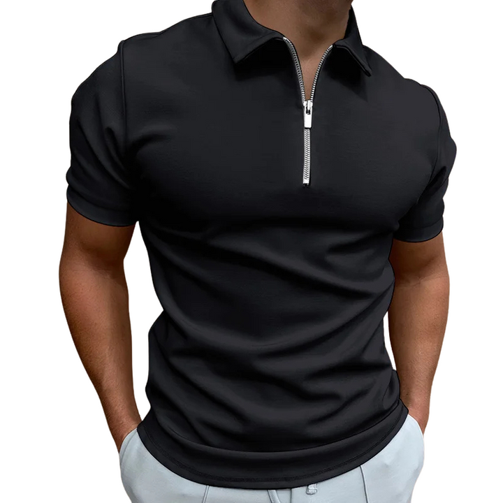 Modern Half-Zip Polo – Men