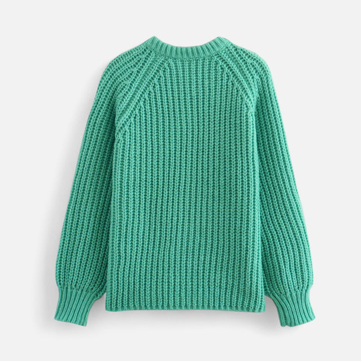 Cardigan tricotat vintage pentru femei, cu guler rotund – Eleganță de toamnă fără efort