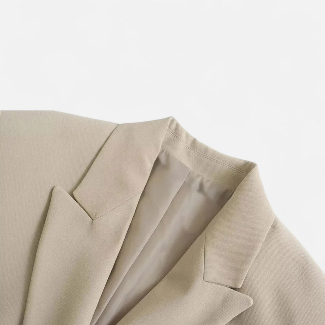 Dame dobbeltradet vintage blazer