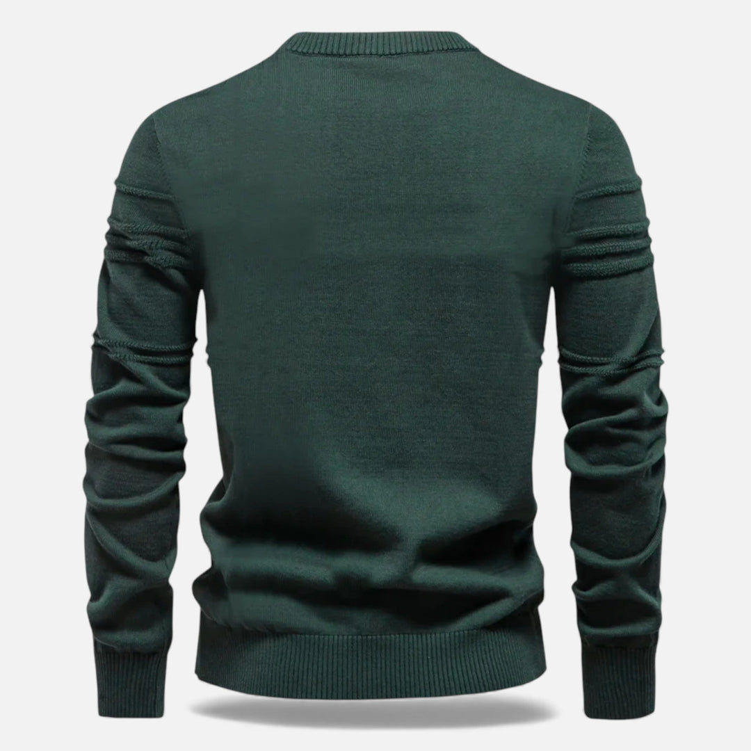 Maglione da uomo slim fit in maglia strutturata