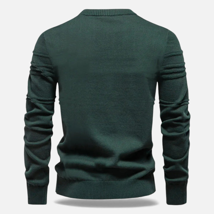 Maglione da uomo slim fit in maglia strutturata
