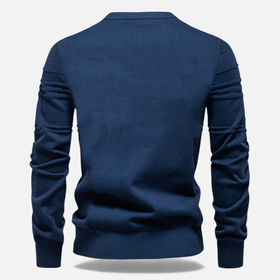 Maglione da uomo slim fit in maglia strutturata