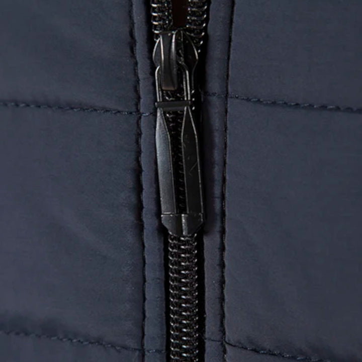 Veste pour homme en polaire à col montant et patchwork