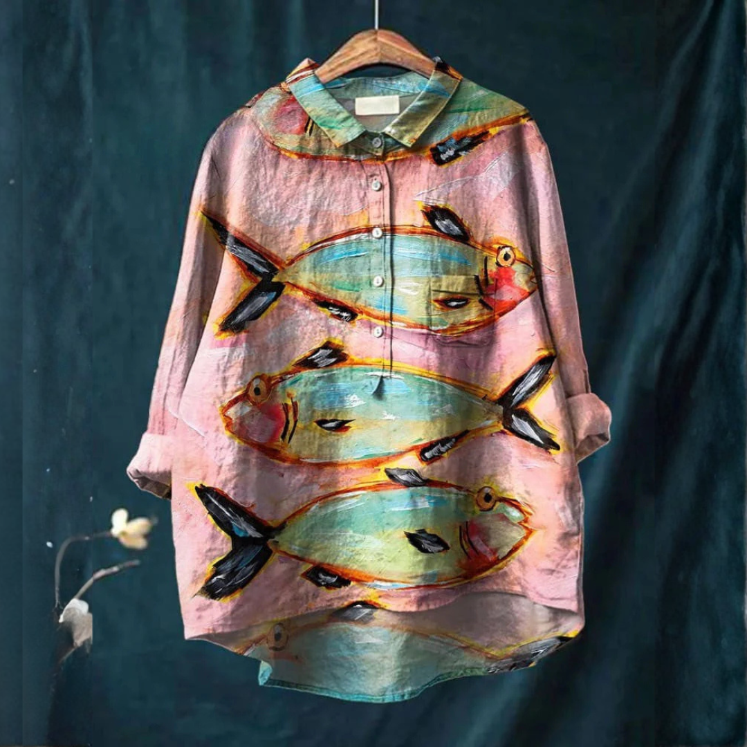 Kunstnerisk Fiskeskjorte