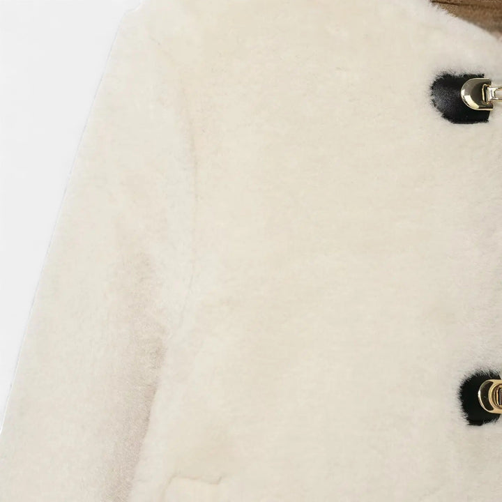 Women’s Faux Fur Toggle Button Jacket