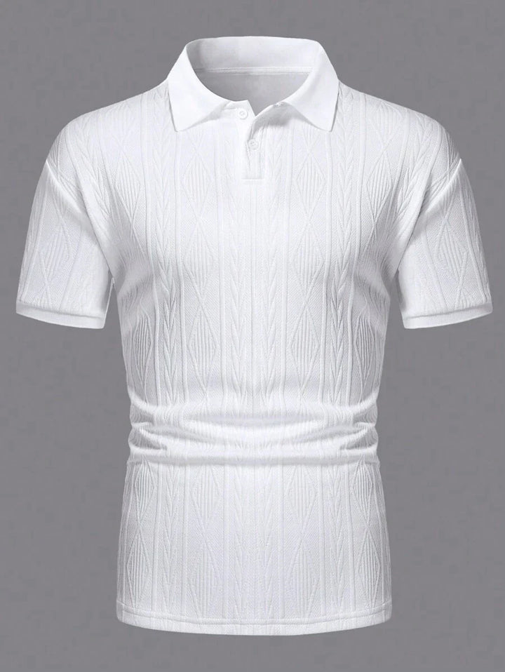 Casual Summer Polo with Buttons – Men