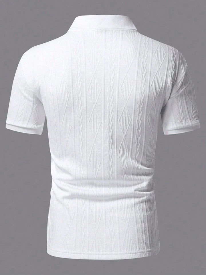 Casual Summer Polo with Buttons – Men