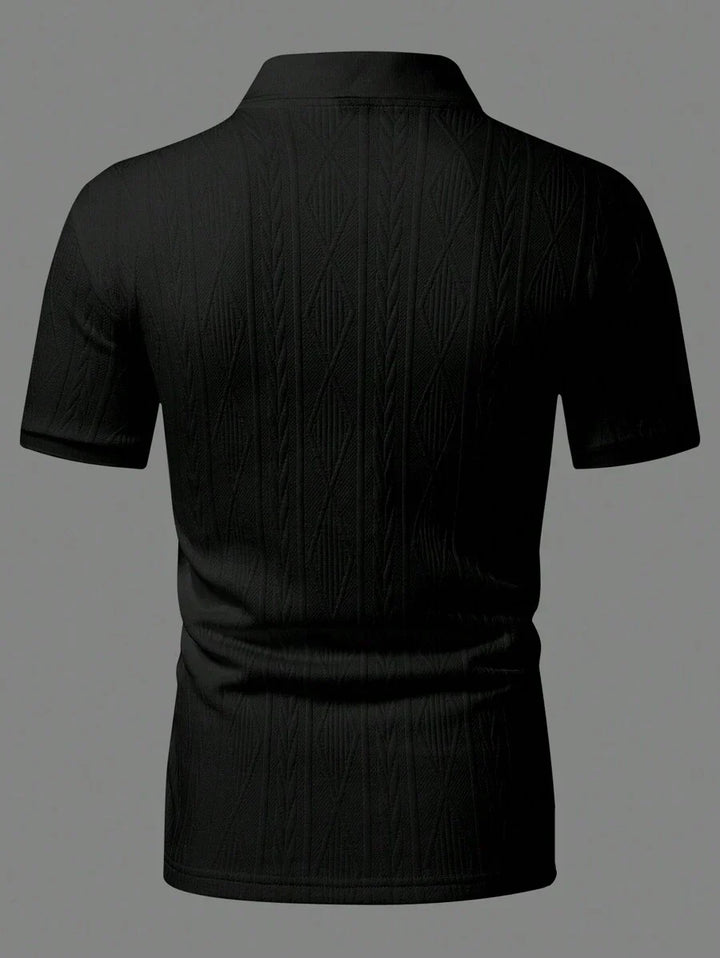 Casual Summer Polo with Buttons – Men