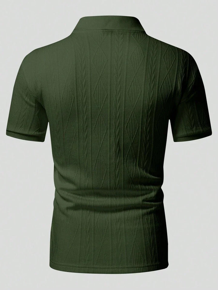 Casual Summer Polo with Buttons – Men