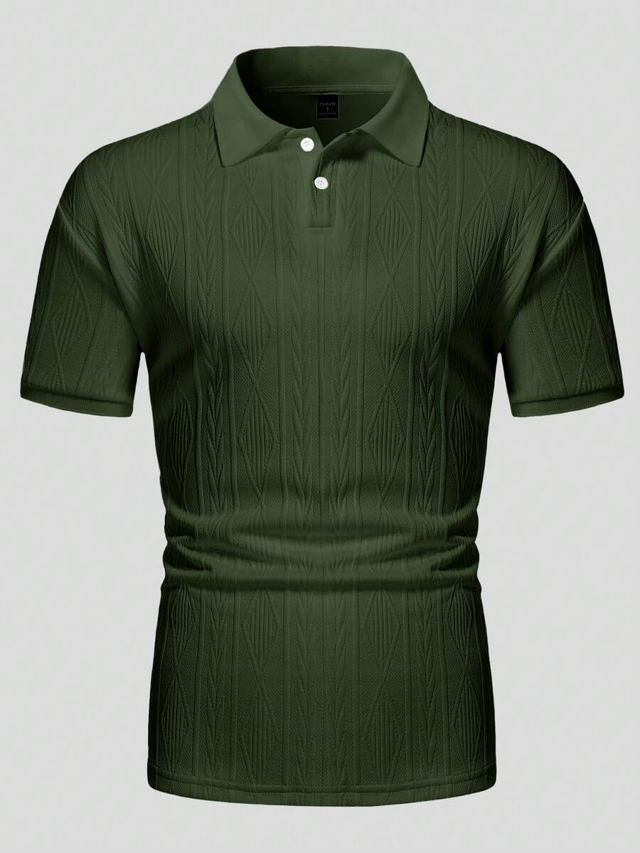 Casual Summer Polo with Buttons – Men