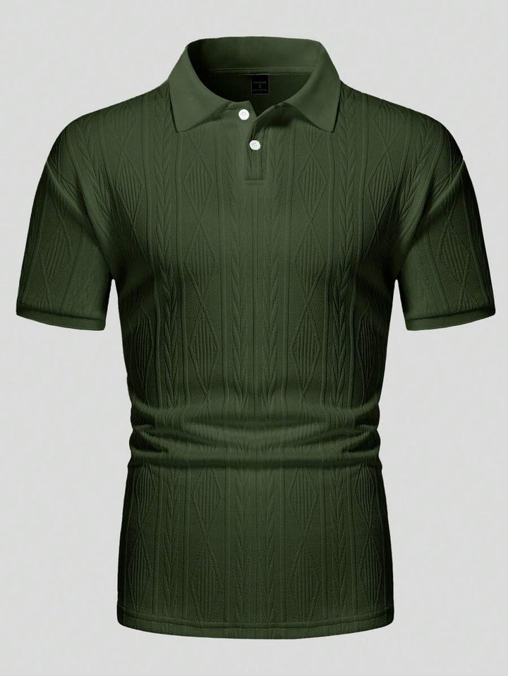 Casual Summer Polo with Buttons – Men