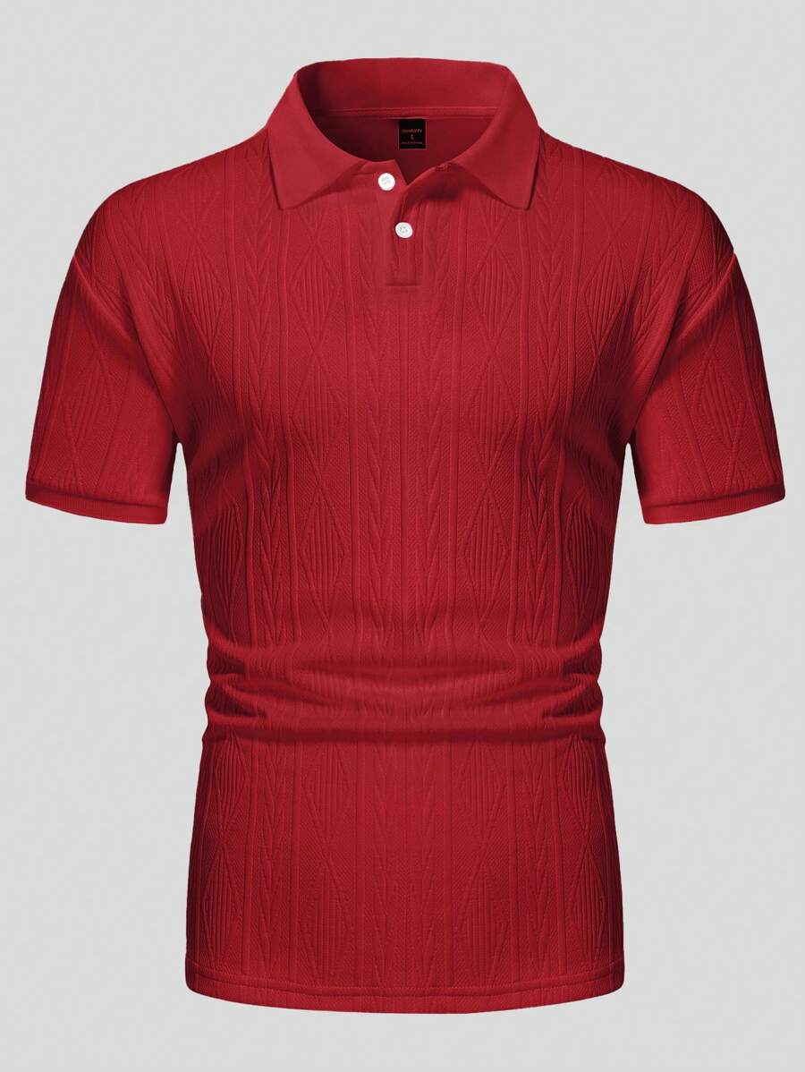Casual Summer Polo with Buttons – Men