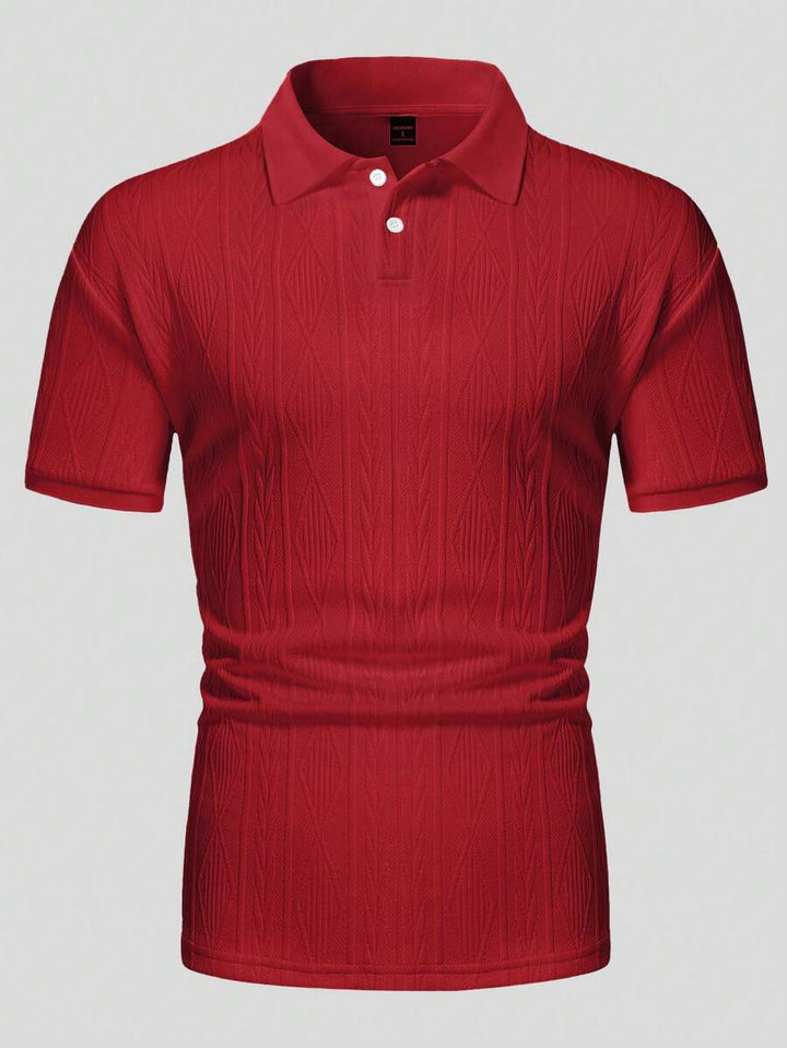 Casual Summer Polo with Buttons – Men