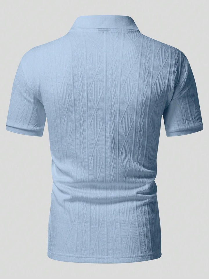 Casual Summer Polo with Buttons – Men