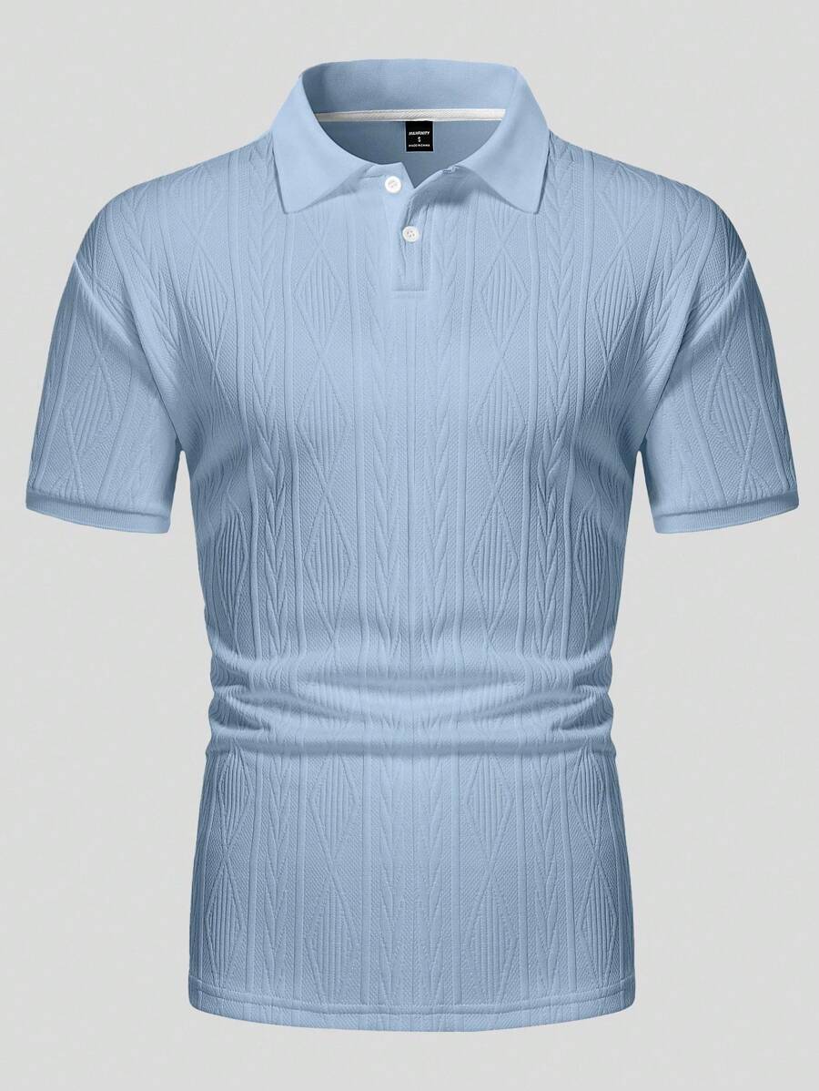 Casual Summer Polo with Buttons – Men