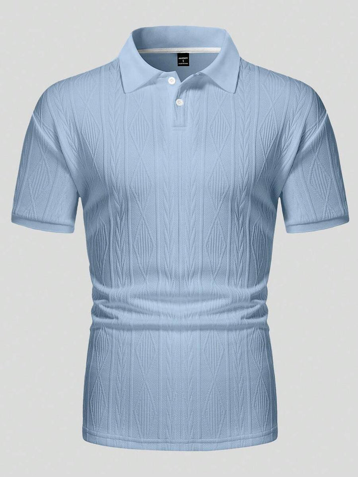 Casual Summer Polo with Buttons – Men