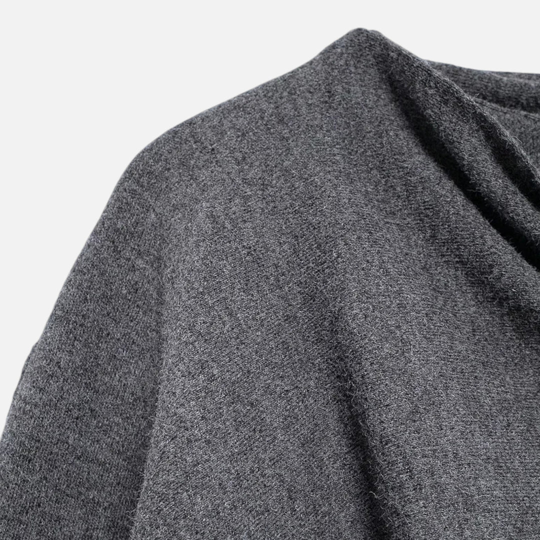 Dame Elegant Uldfølelse Poncho Cardigan