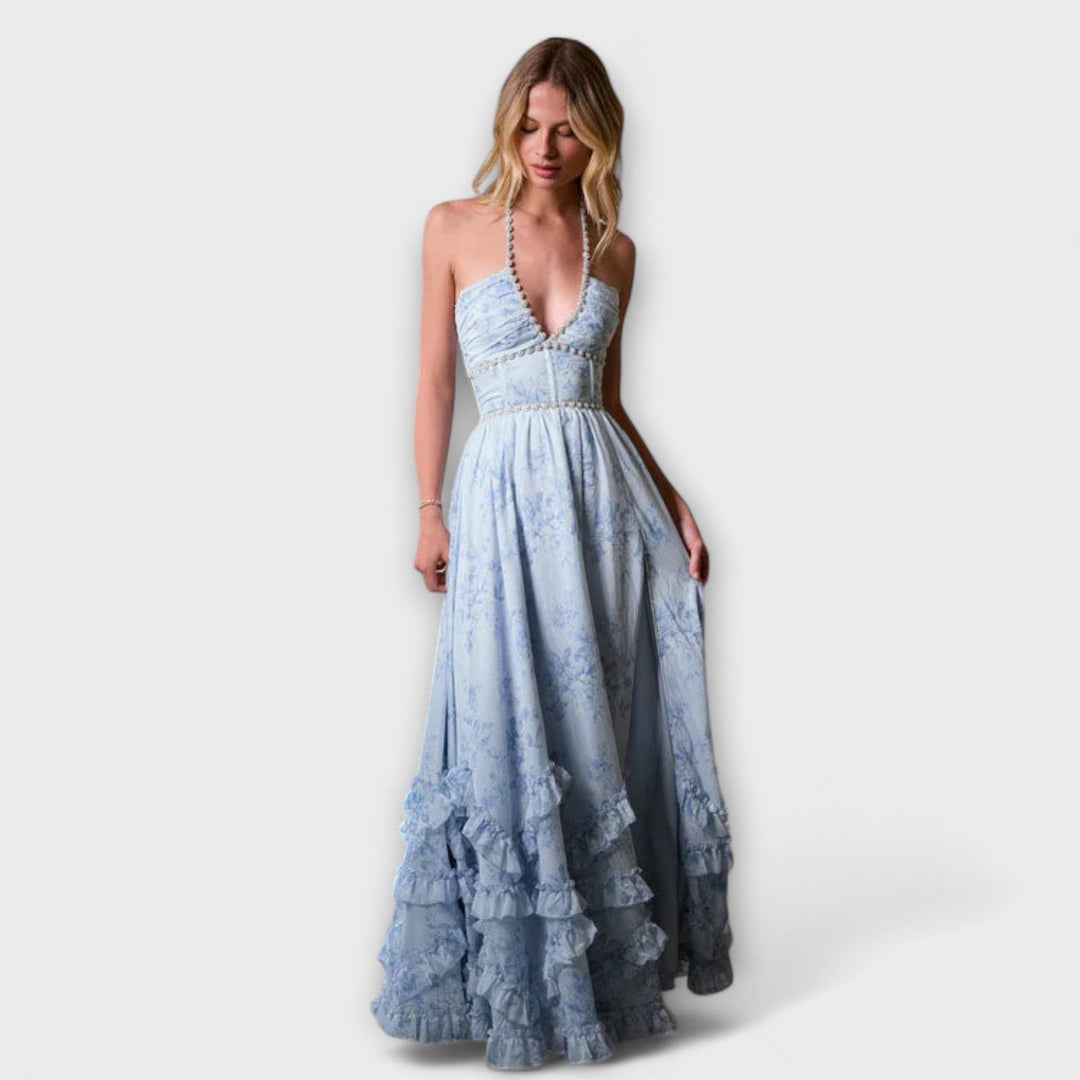 Vestido largo y fluido chic