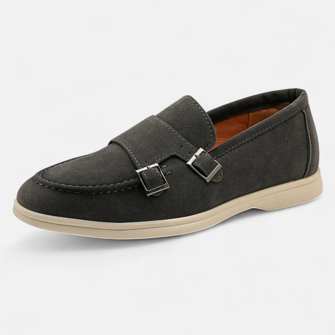 Herre ruskind monk strap loafers – Slip-on elegance