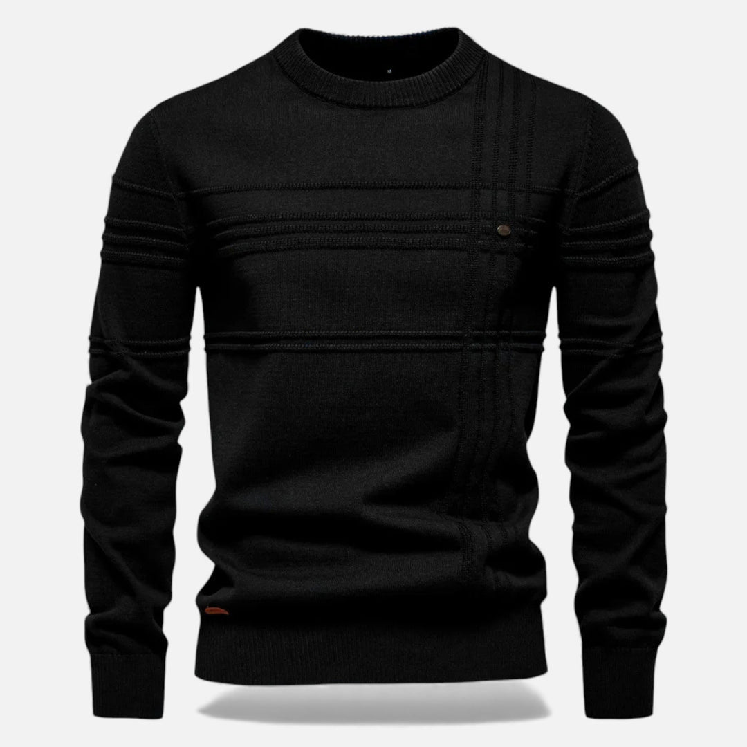 Maglione da uomo slim fit in maglia strutturata