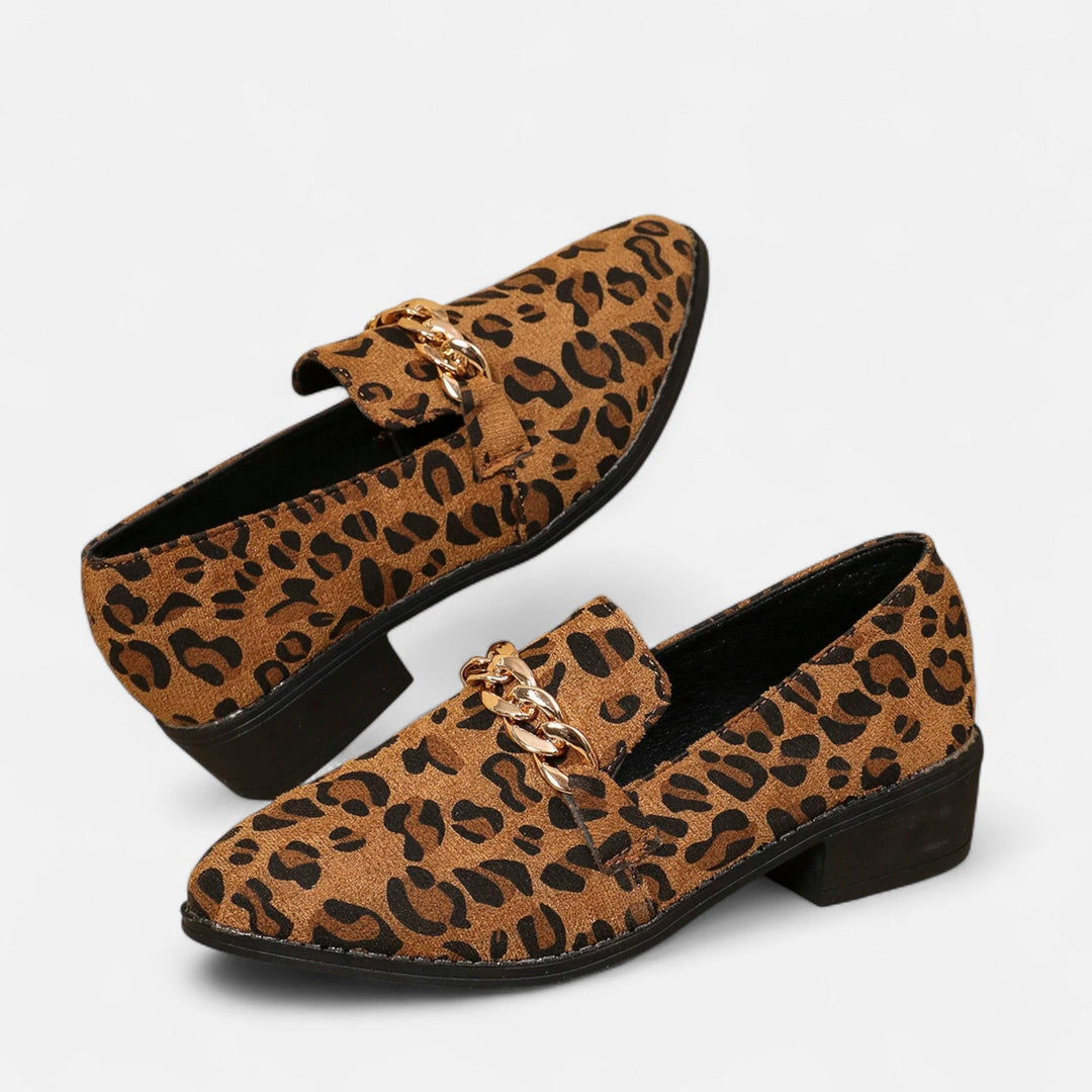 Women’s Leopard Suede Loafers
