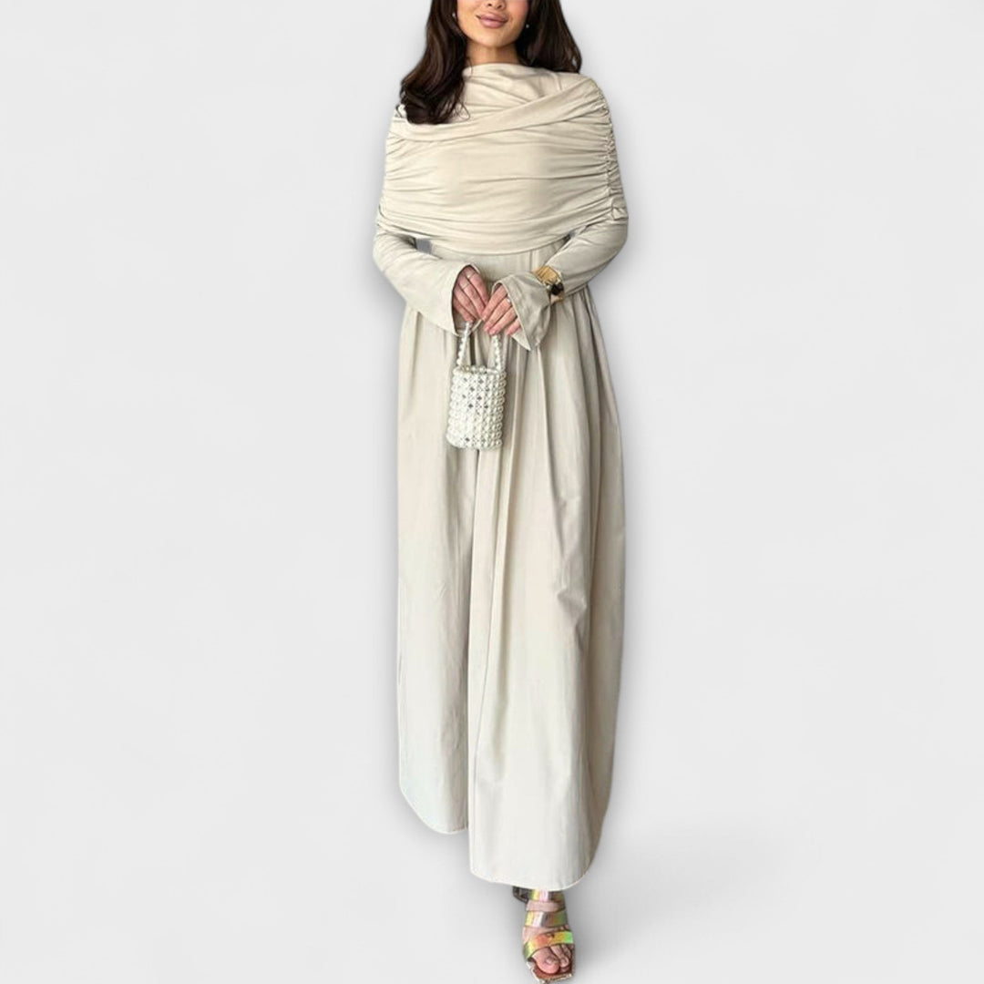 Relaxed Pleated Dress