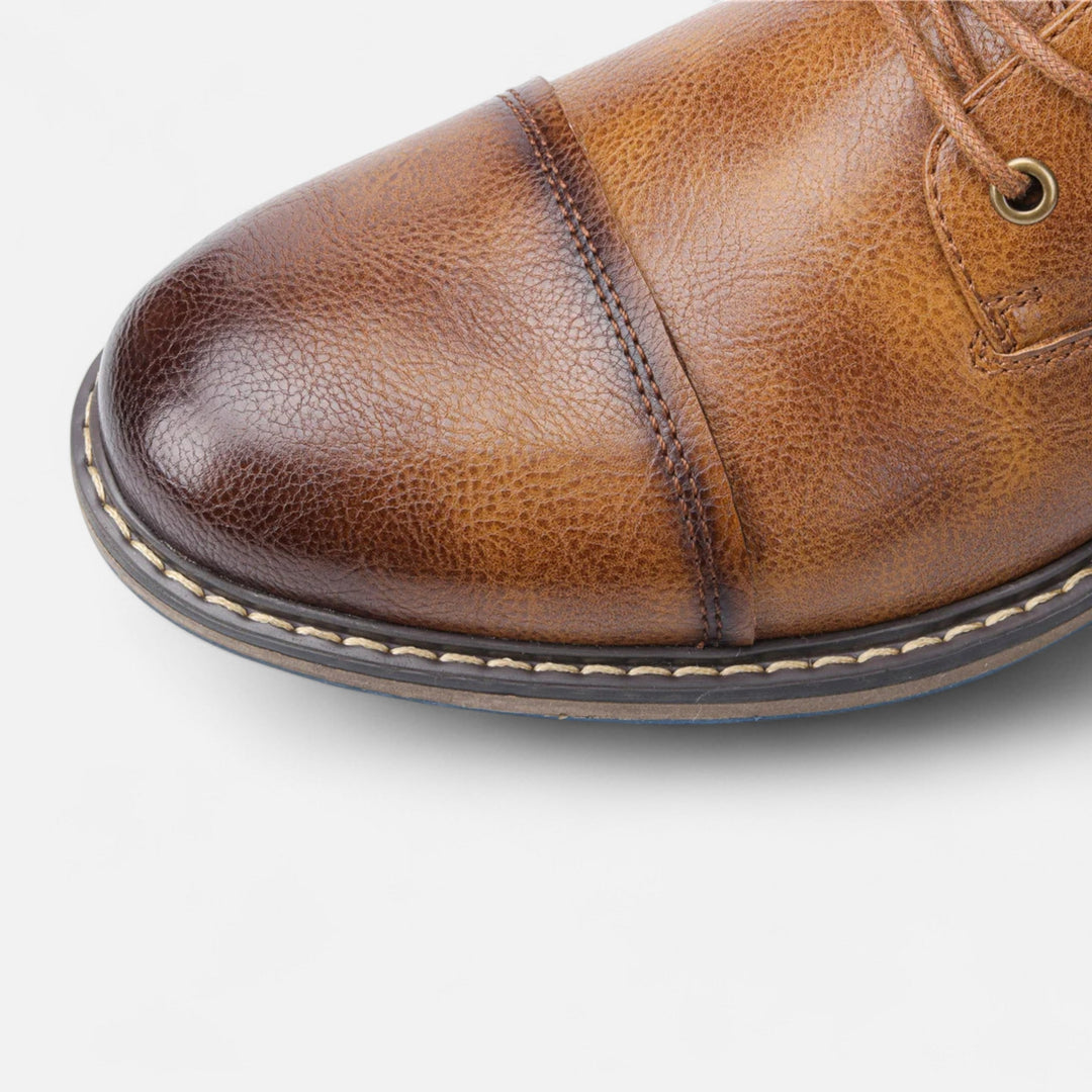 Botas de cuero ligeras para hombre de primavera