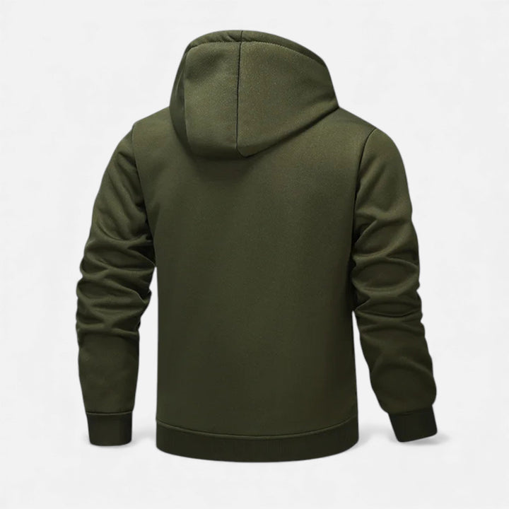 Men’s Fleece-Lined Winter Hoodie Jacket