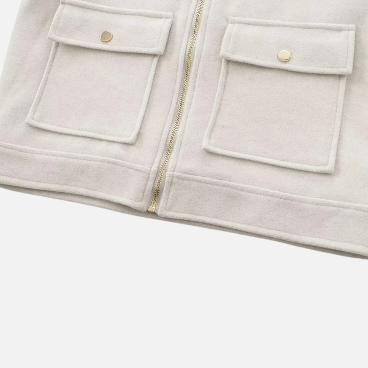 Chaqueta de Invierno Elegante para Mujer con Cierre Relámpago