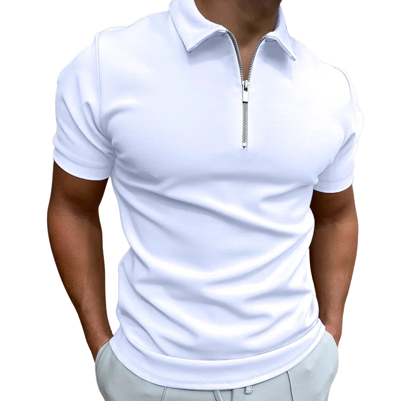 Modern Half-Zip Polo – Men