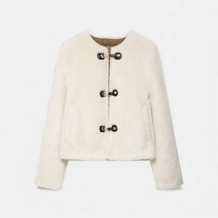 Women’s Faux Fur Toggle Button Jacket