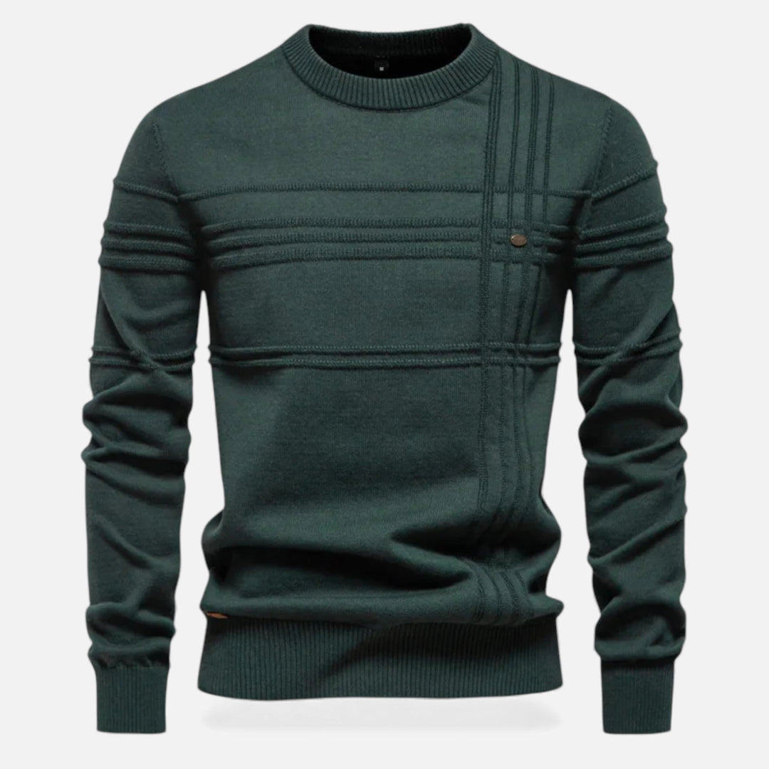 Maglione da uomo slim fit in maglia strutturata