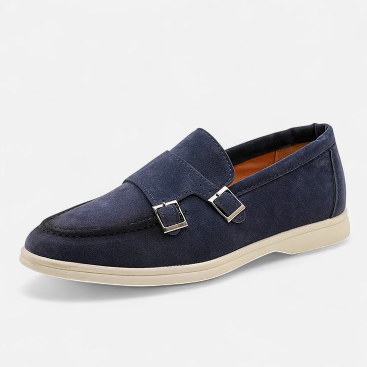Herre ruskind monk strap loafers – Slip-on elegance