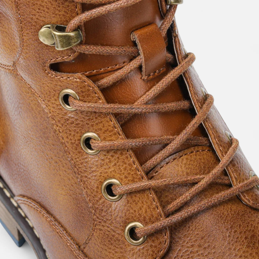 Botas de cuero ligeras para hombre de primavera