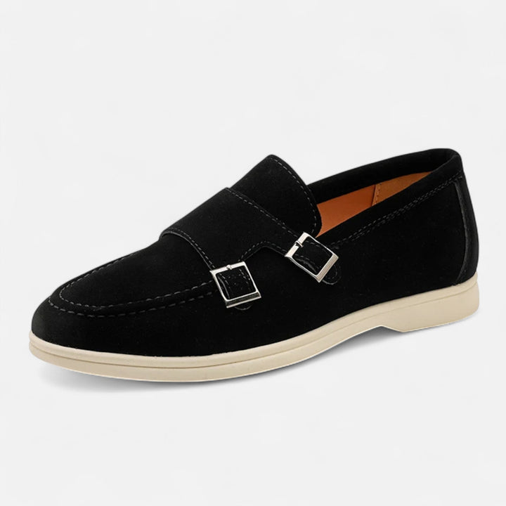 Herre ruskind monk strap loafers – Slip-on elegance