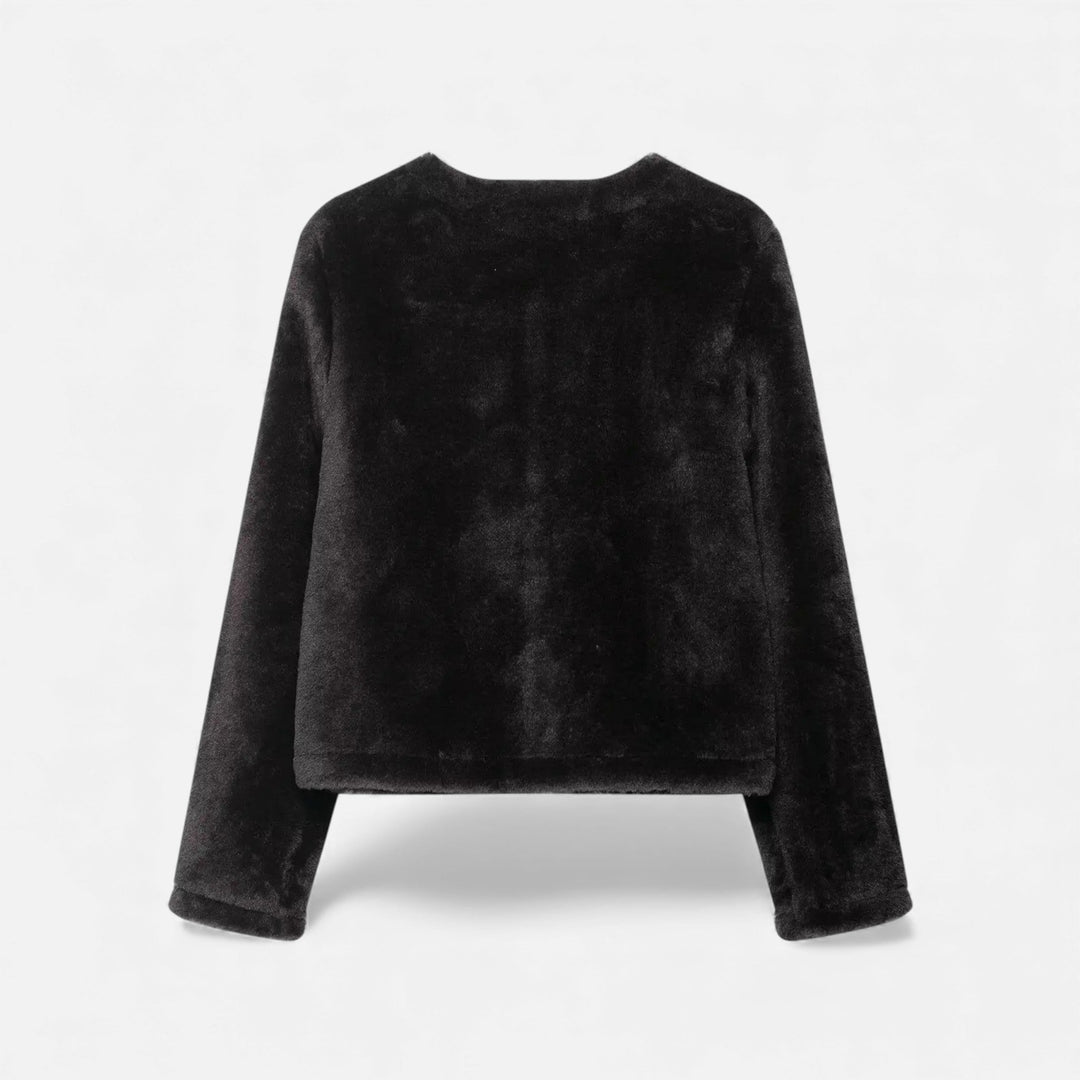 Women’s Faux Fur Toggle Button Jacket