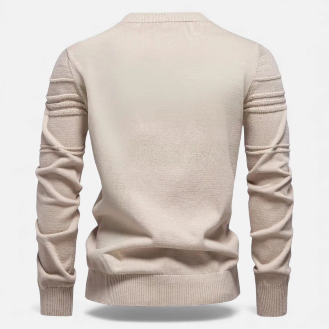 Maglione da uomo slim fit in maglia strutturata