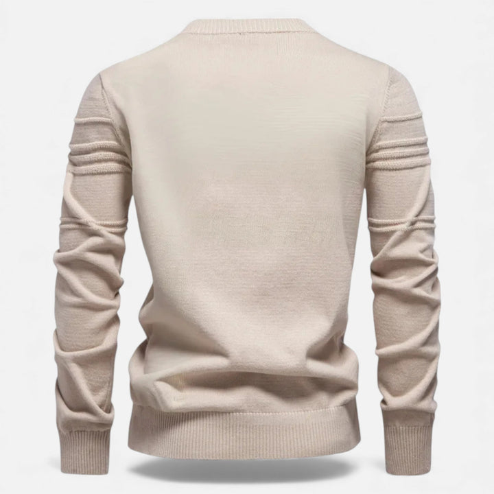 Maglione da uomo slim fit in maglia strutturata
