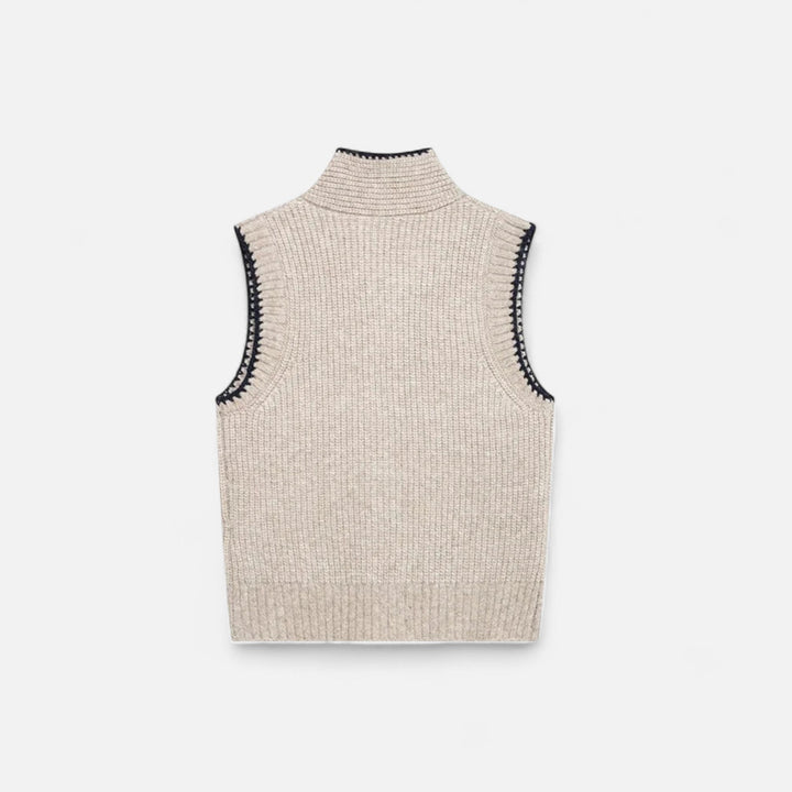 Chaleco de punto atemporal para mujer