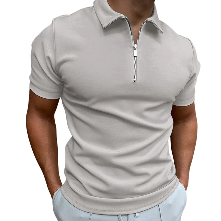 Modern Half-Zip Polo – Men