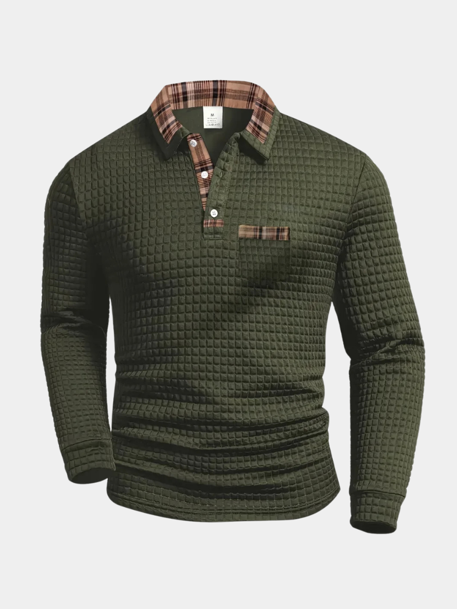 Koszulka polo w kratę – męska