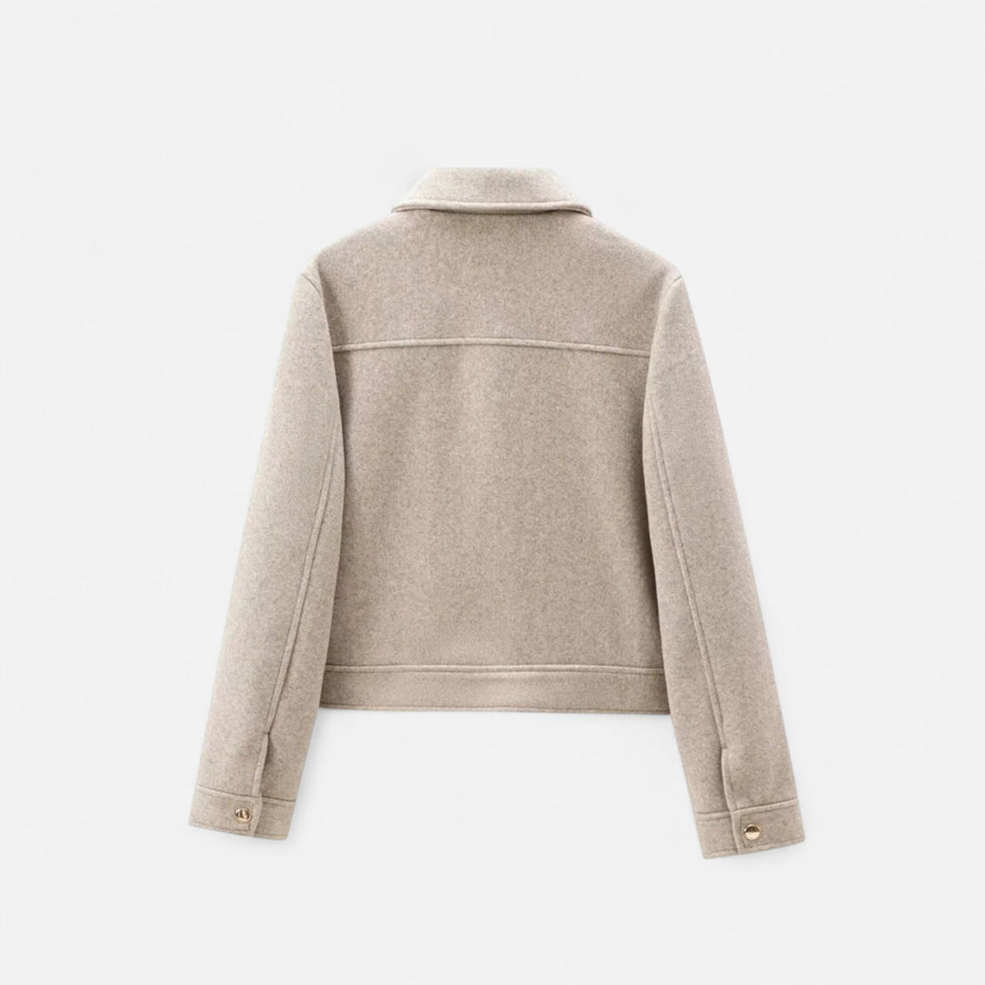 Chaqueta de Invierno Elegante para Mujer con Cierre Relámpago