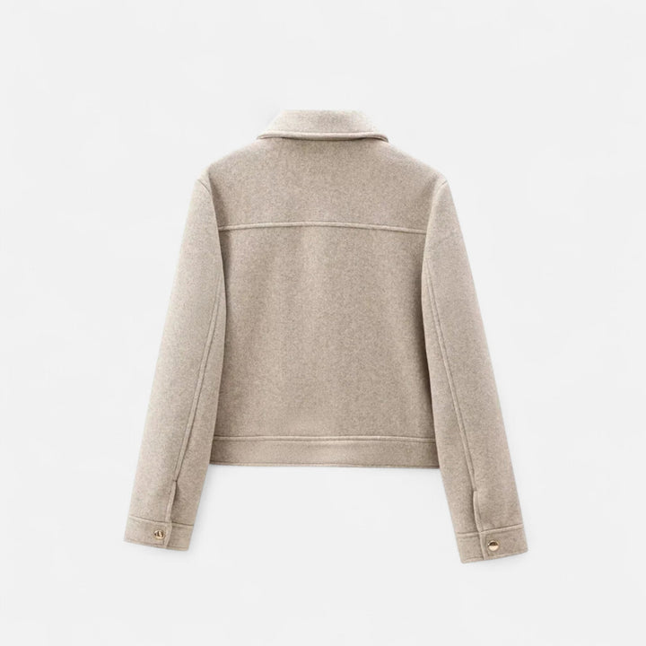 Chaqueta de Invierno Elegante para Mujer con Cierre Relámpago