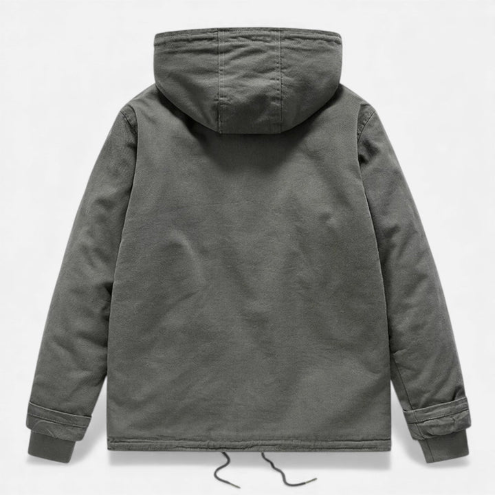 Men’s Lamb Fleece Hooded Winter Coat