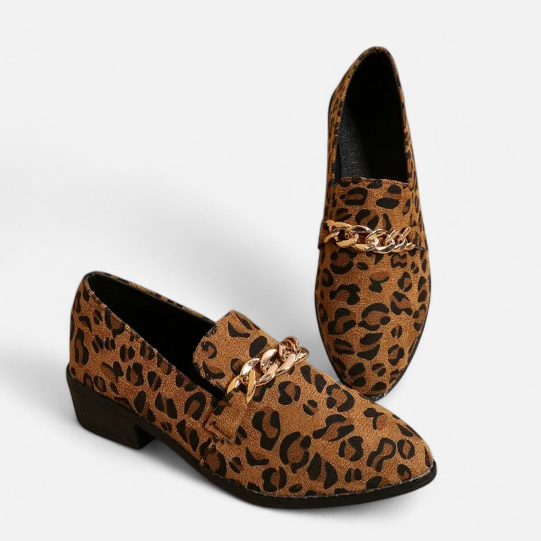 Women’s Leopard Suede Loafers