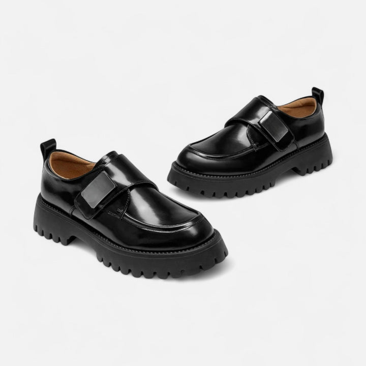 Ballerines derby en cuir pour femmes
